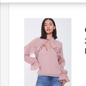 Pink beige blouse